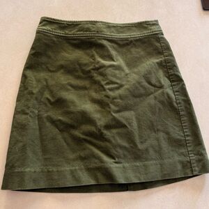 J. Crew Olive Green Mini Skirt